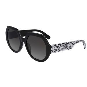 NWT LONGCHAMP Women’s Black 55MM Gradient Geometric Sunglasses